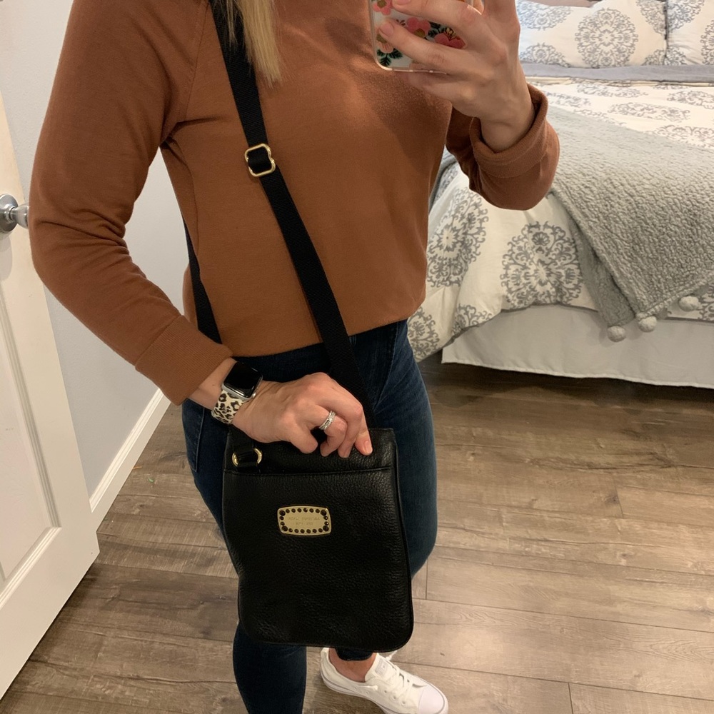 Michael Kors black crossbody bag.